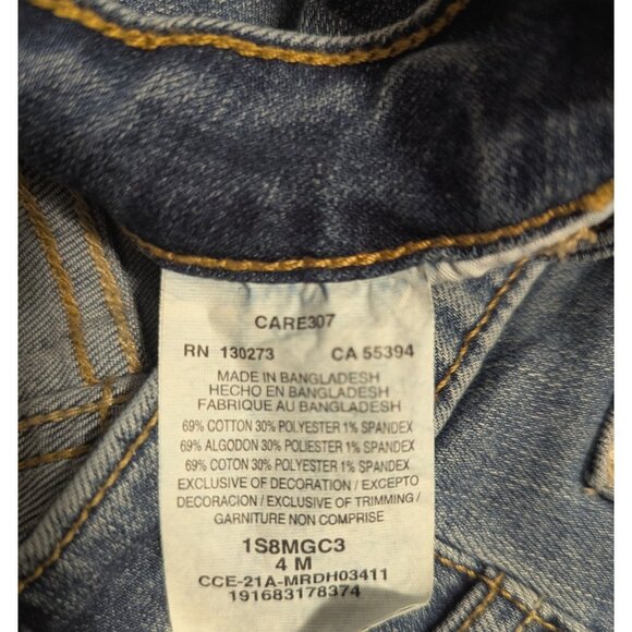 Lee Riders Women's Midrise Capri Jeans Size 4M Blue Stretch Denim Cropped Pants - Picture 6 of 11